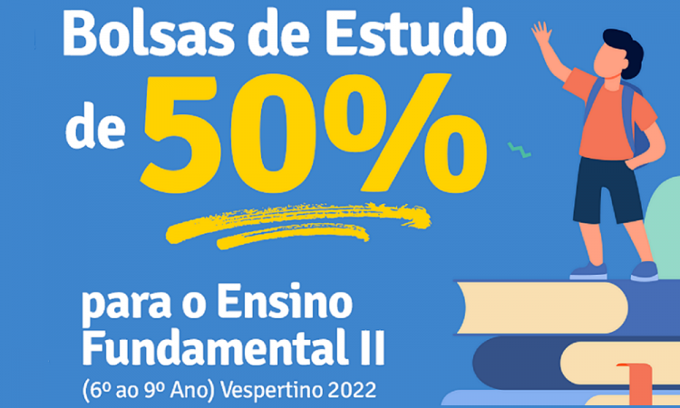 EDITAL PARA BOLSA DE ESTUDO DE 50% DE DESCONTO